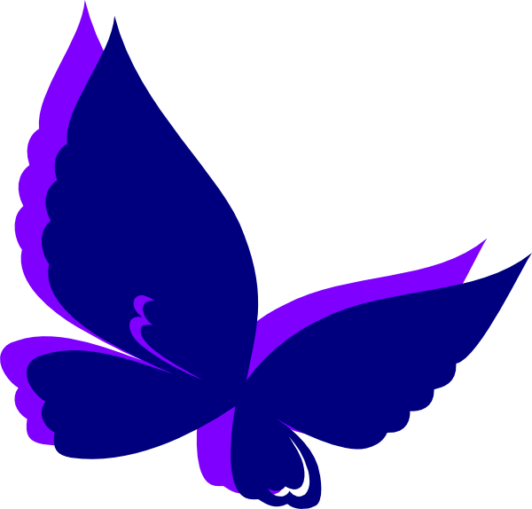 Purple Butterfly Graphic