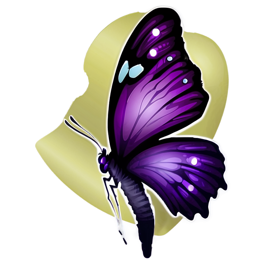 Purple Butterfly Silhouette Png Ksp52