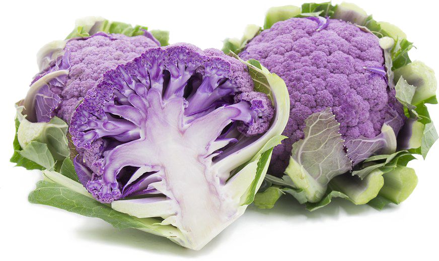 Purple Cauliflower Halves