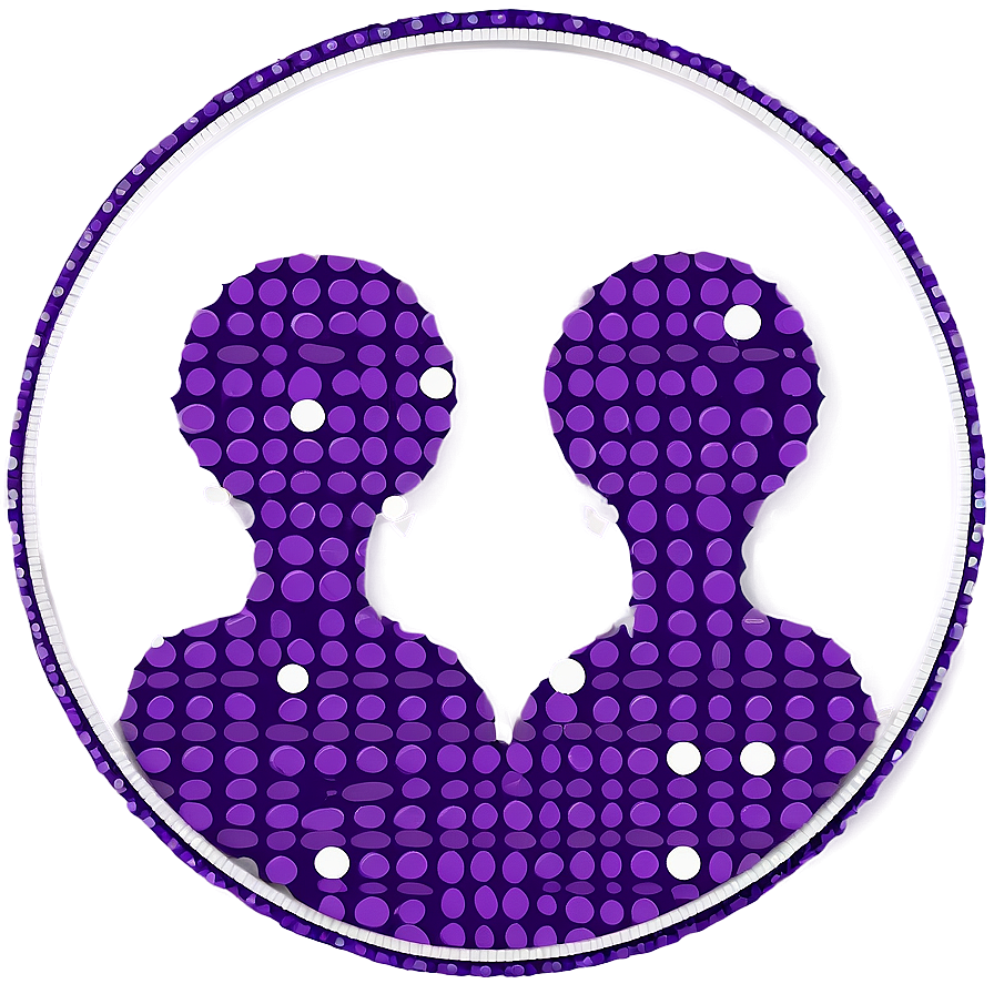 Purple Circle With Dots Png Aul