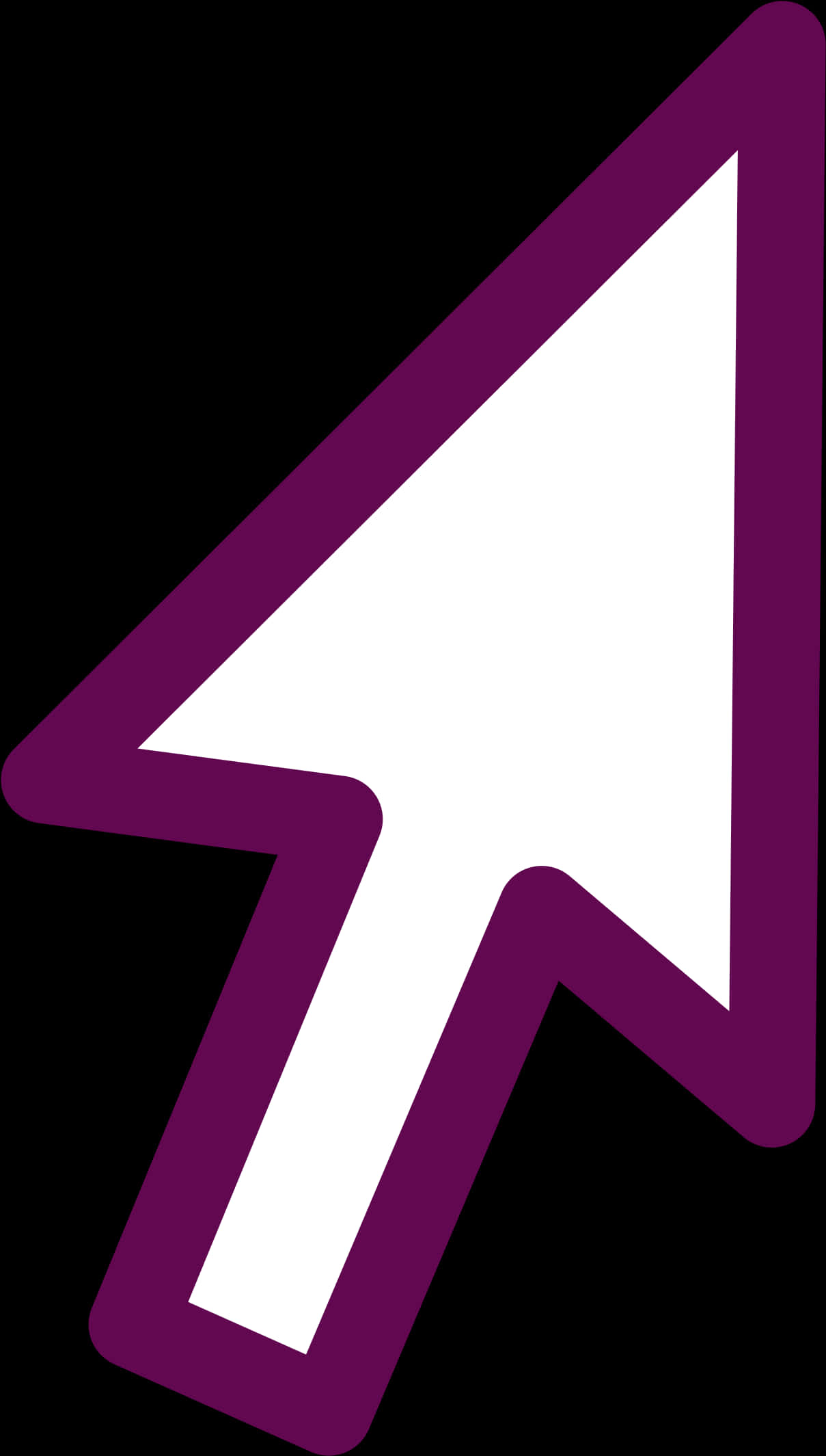 Purple Computer Cursor Icon