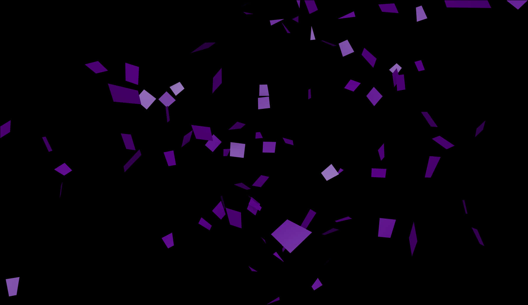 Purple Confettion Black Background