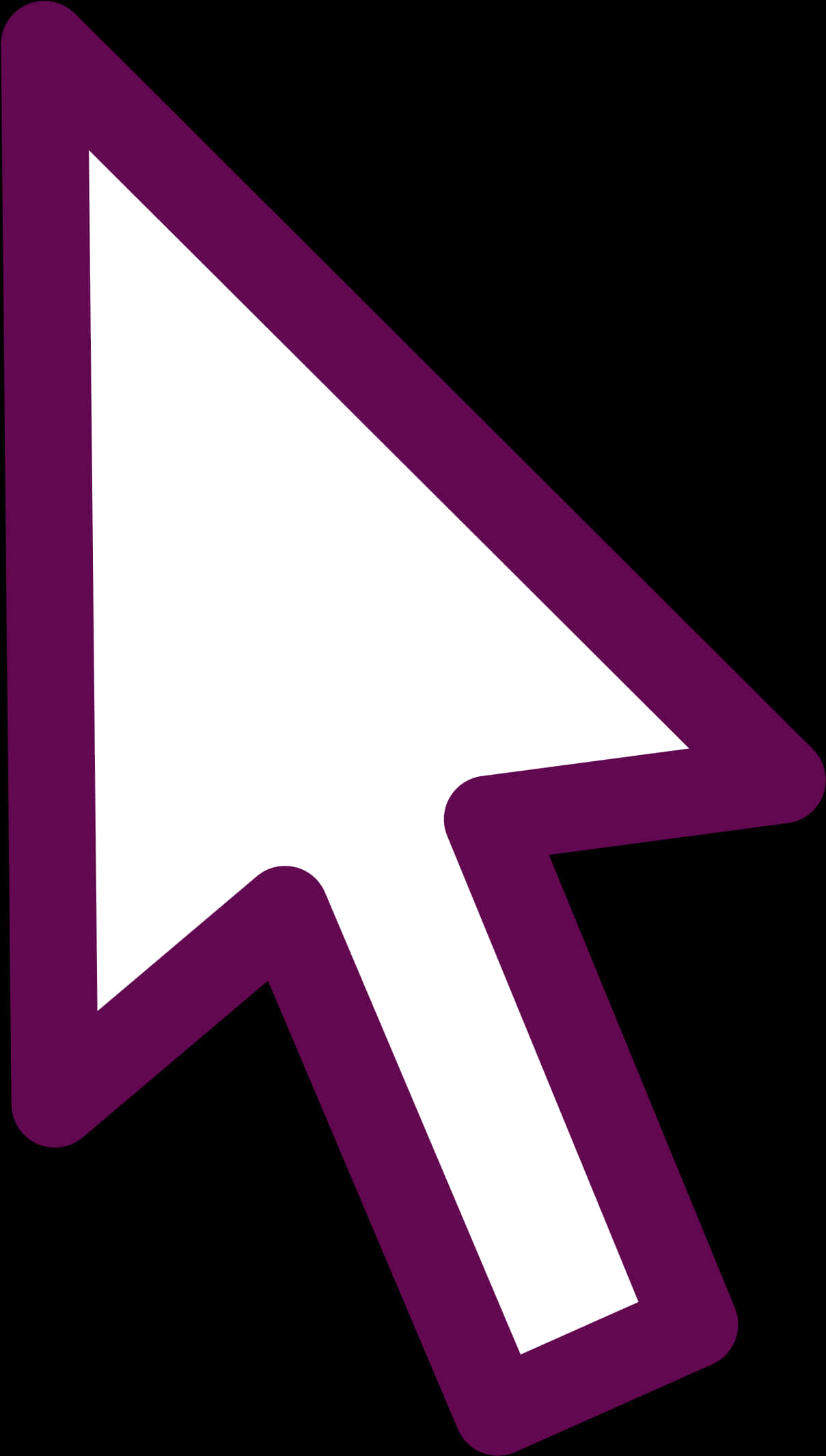 Purple Cursor Arrow Icon