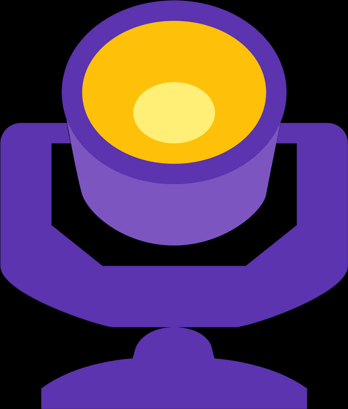 Purple Desk Lamp Illustration