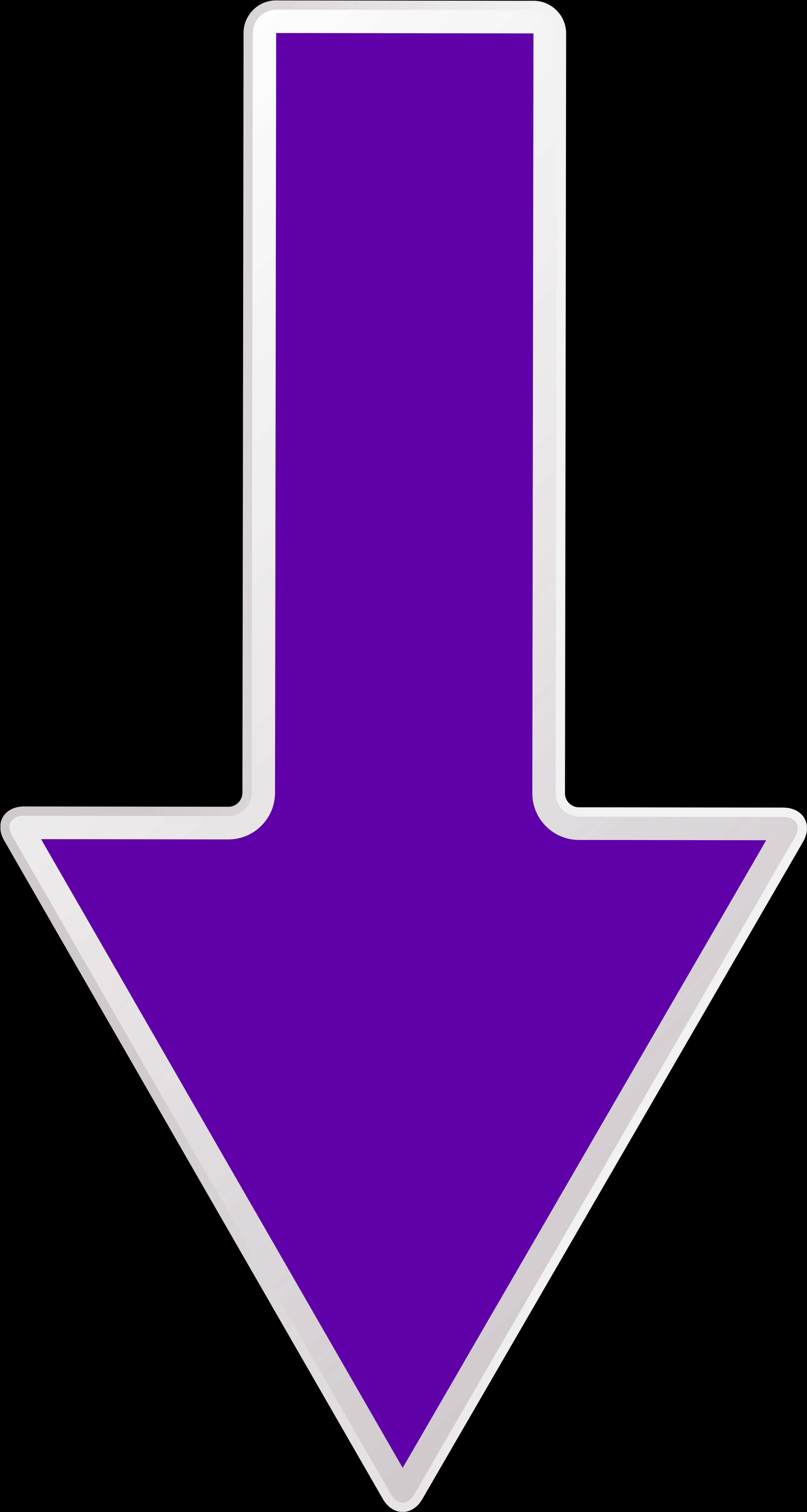 Purple Down Arrow Icon