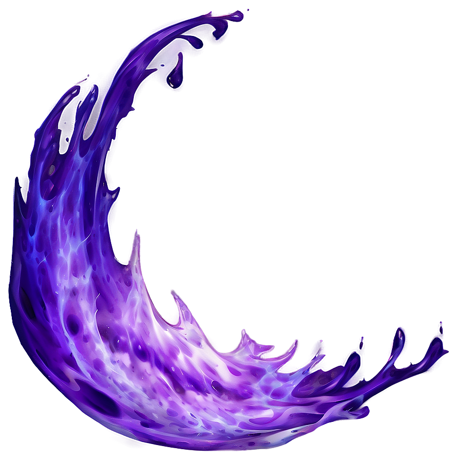 Purple Fire Wave Png 82