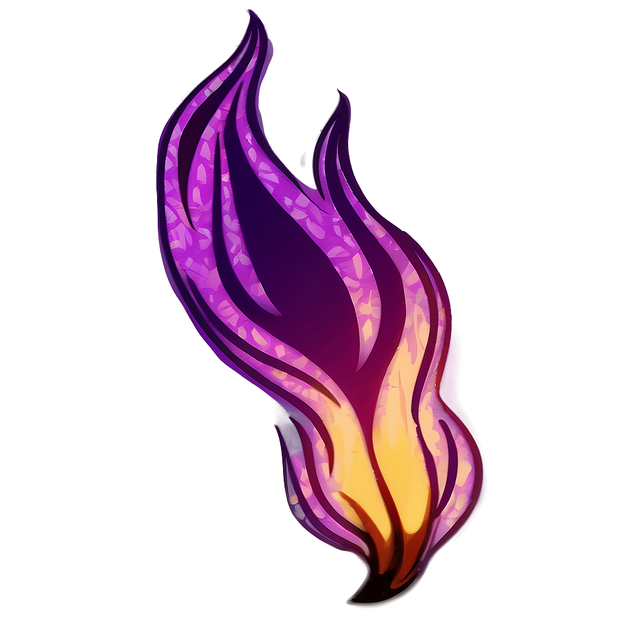 Purple Flame Drawing Png Hee