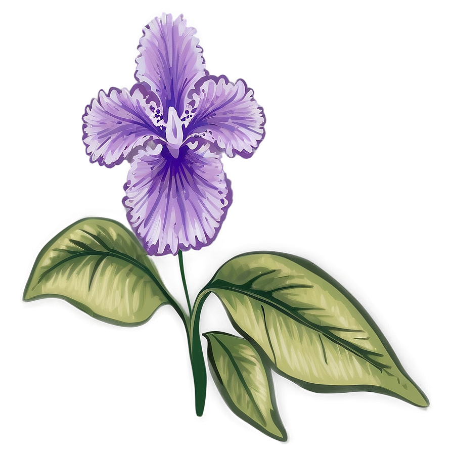 Purple Floral Png 05242024