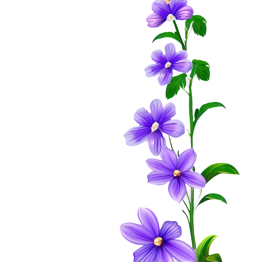 Purple Flower Png Qlh63