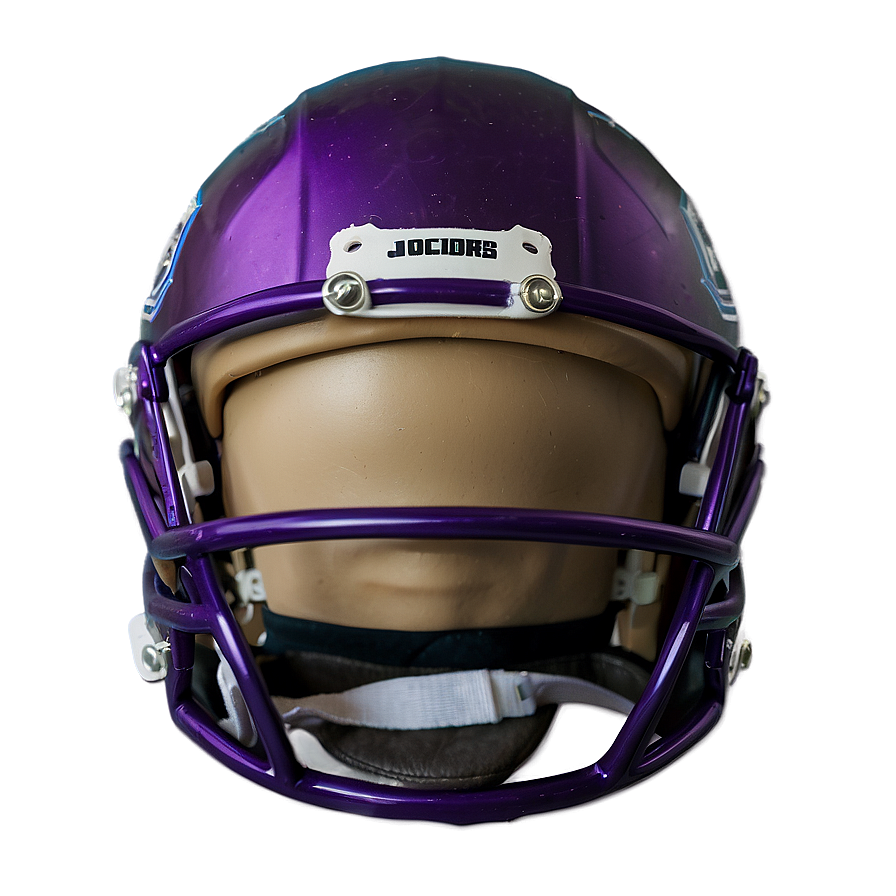 Purple Football Helmet Front View