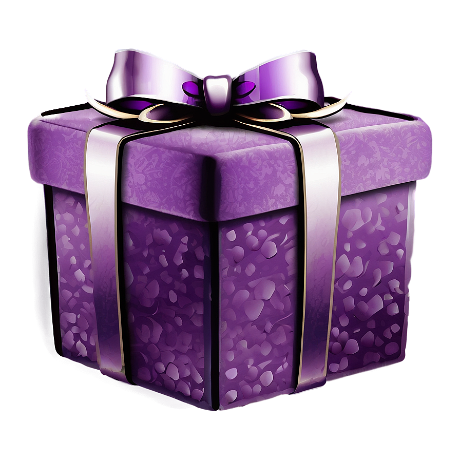 Purple Gift Box Png 05252024