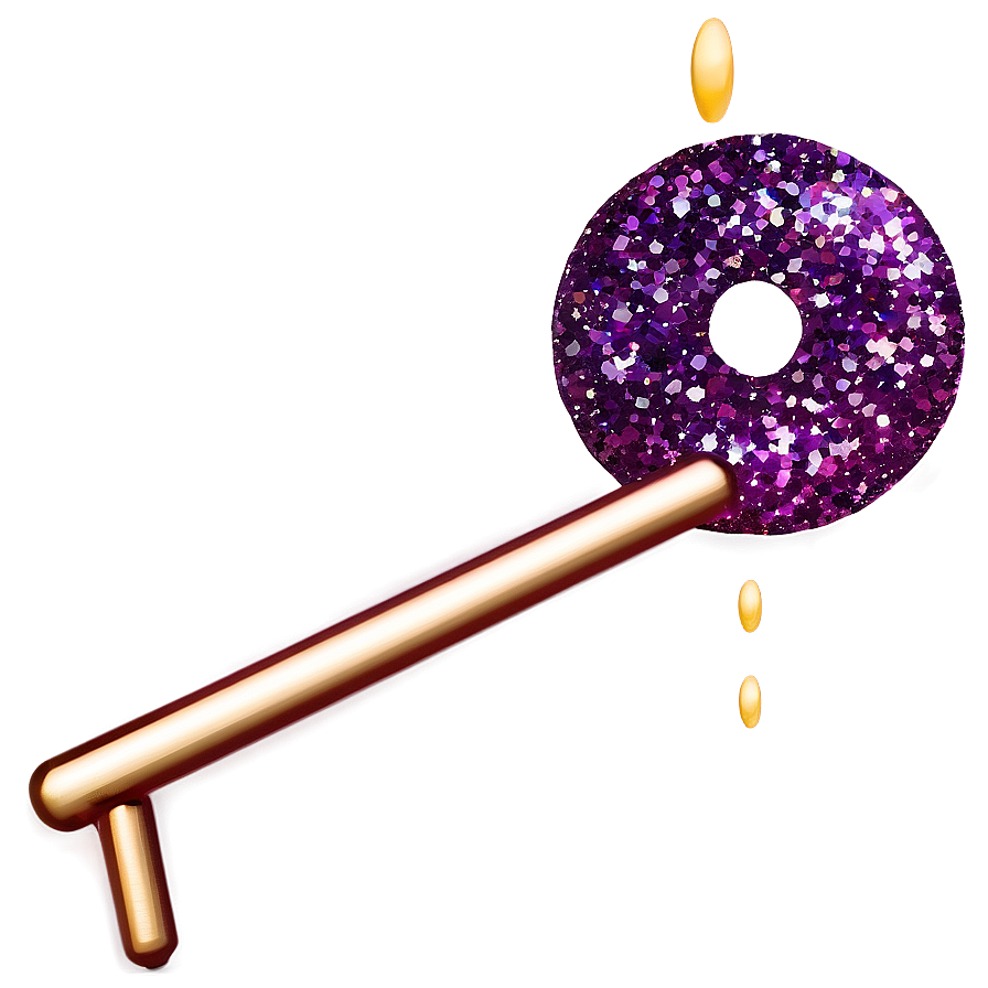 Purple Glitter D