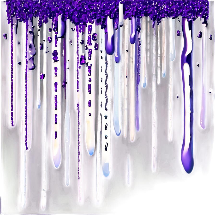 Purple Glitter Rain Png 61