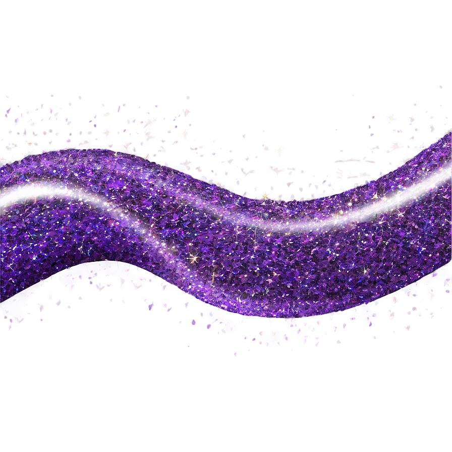 Purple Glitter Wave Png 4