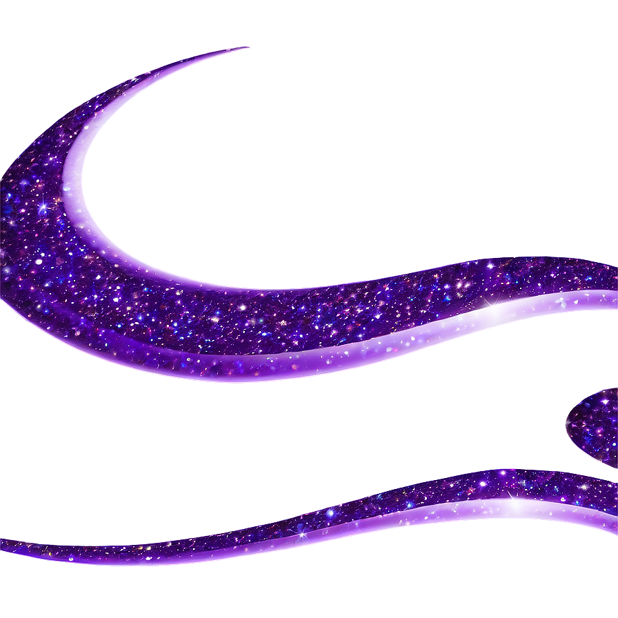 Purple Glitter Wave Png Nmy