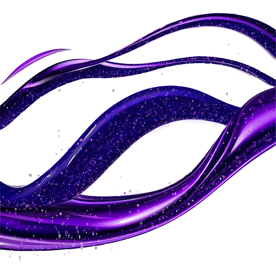 Purple Glitter Waves Png 06252024