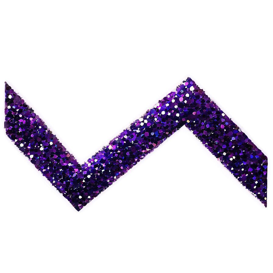 Purple Glitter Zigzag Png 93