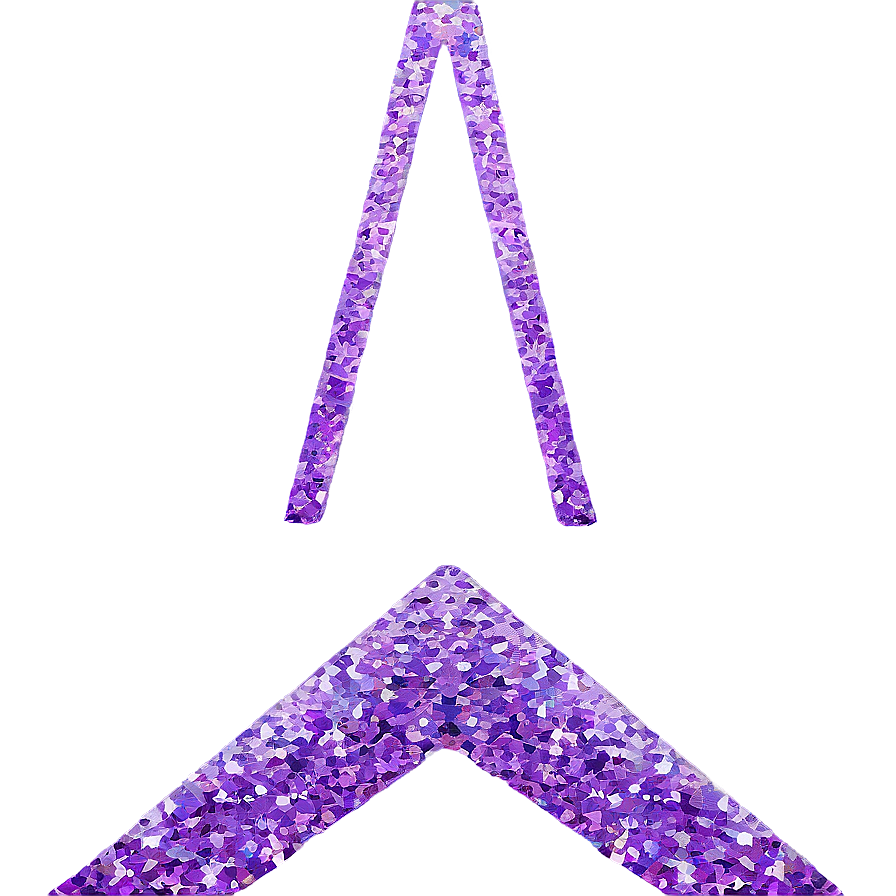 Purple Glitter Zigzag Png 95