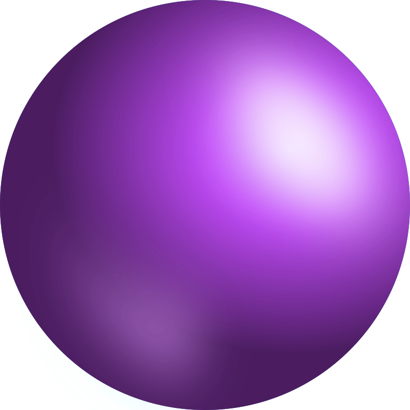 Purple Gradient Sphere3 D Render