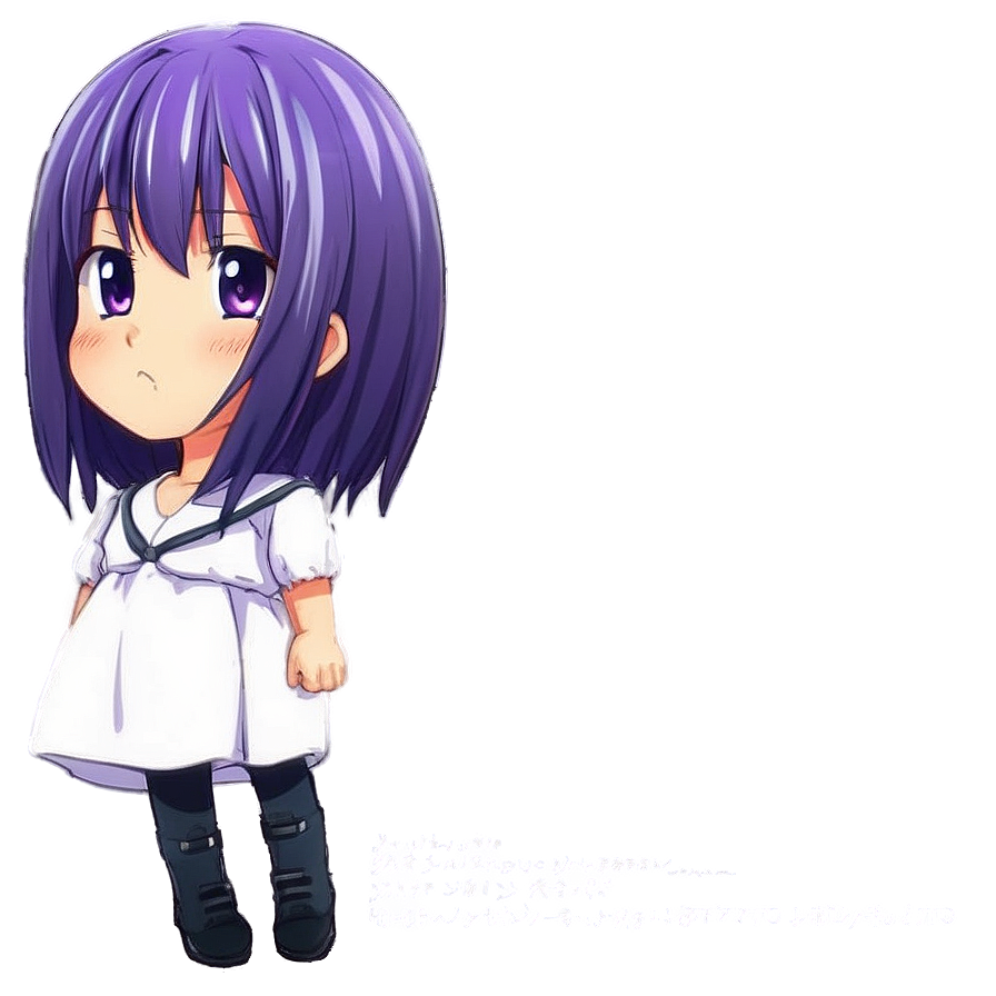 Purple Hair Manga Heroine Png 67