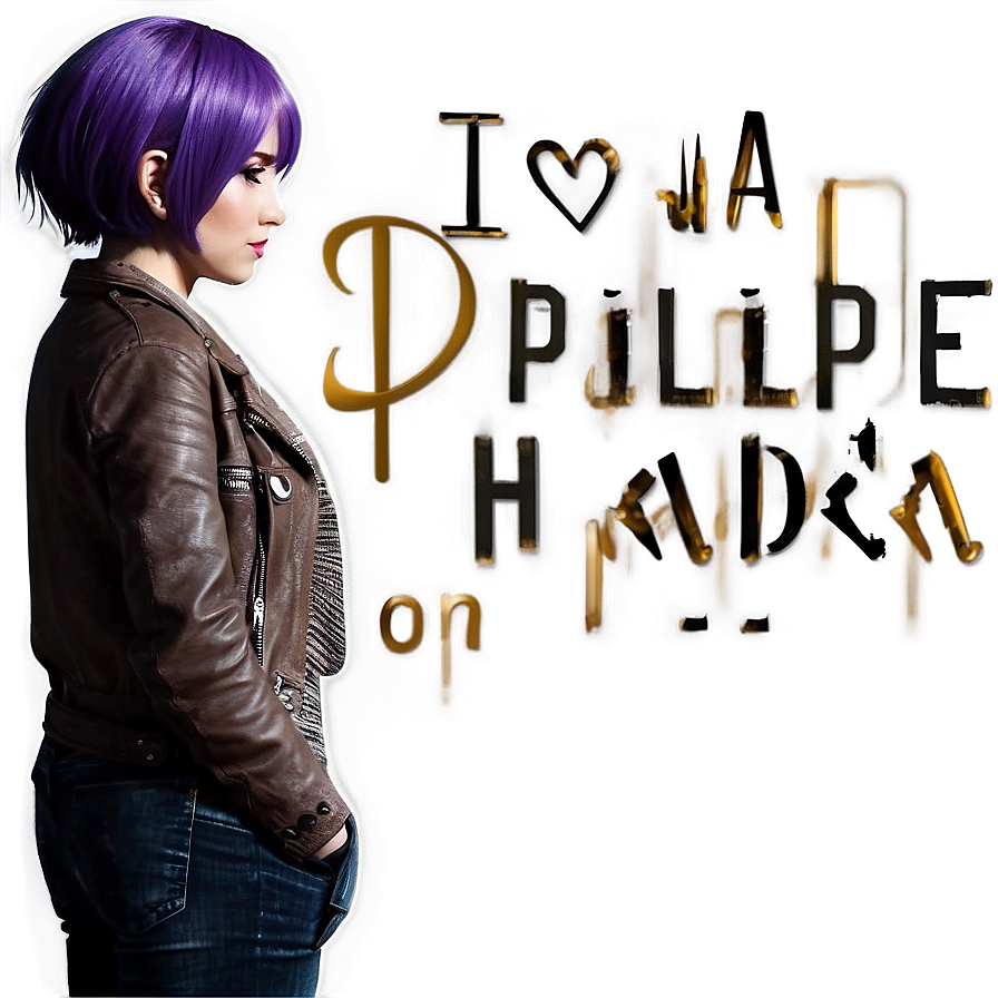 Purple Hair Manga Heroine Png Kpu