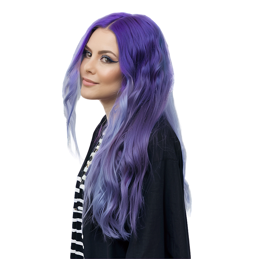 Purple Hair Space Galactic Queen Png 06272024