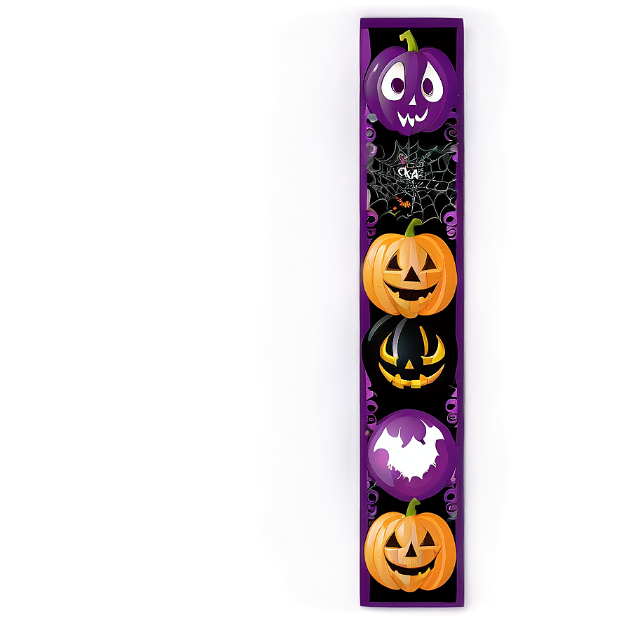 Purple Halloween Theme Border Png Rfs12