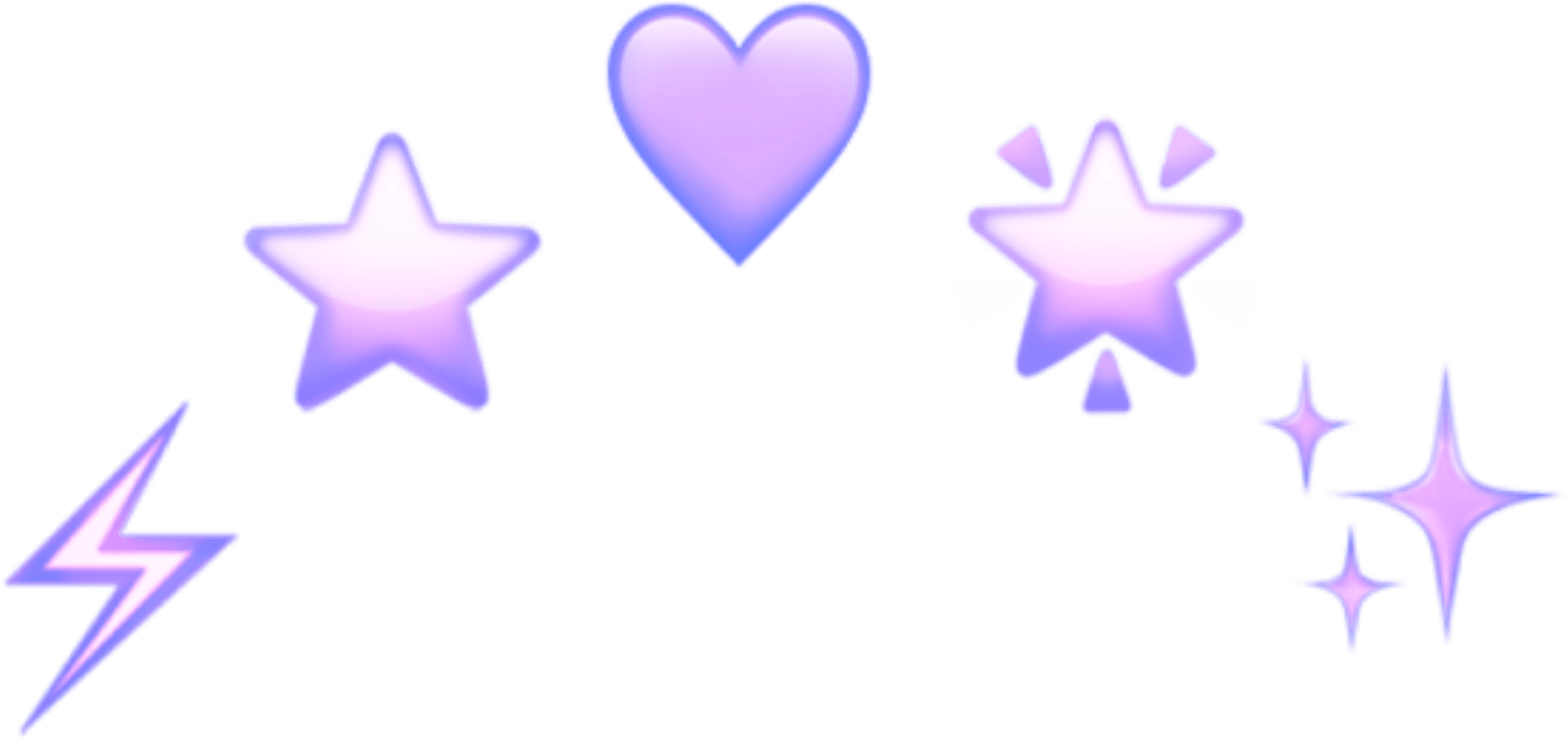 Purple Heartand Stars Graphic