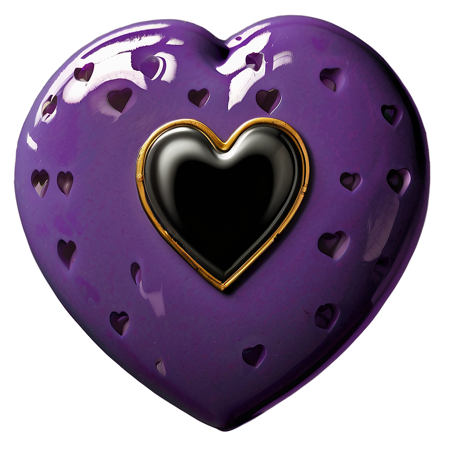 Purple Hearts Png 05032024