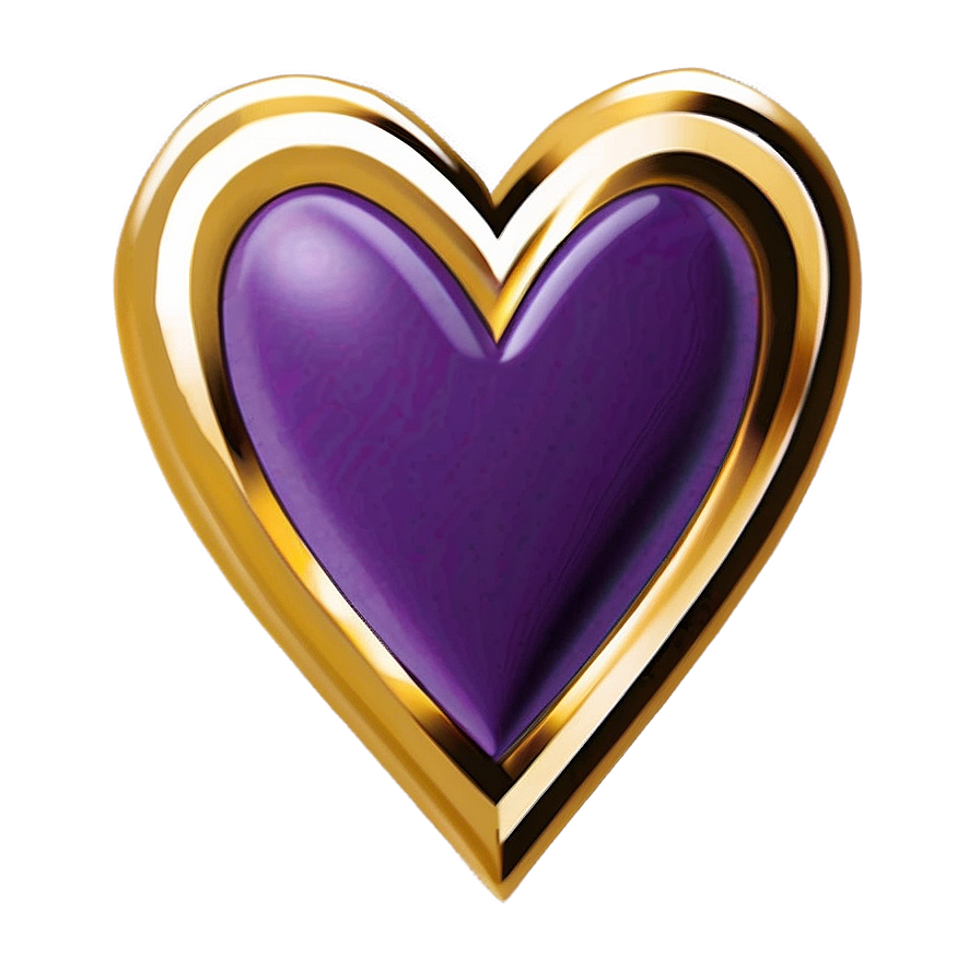 Purple Hearts Png 47