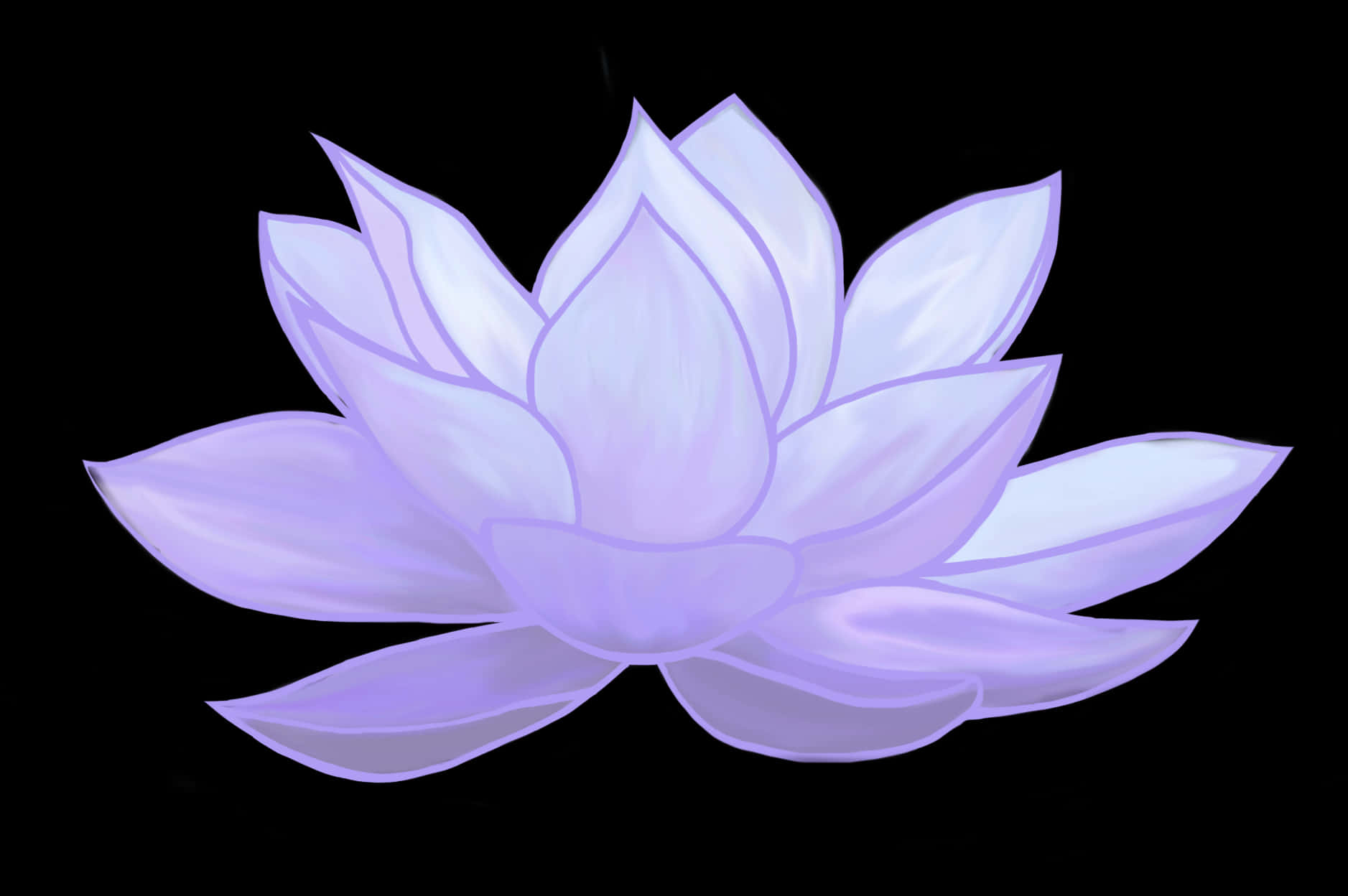 Purple Lotus Flower Artwork