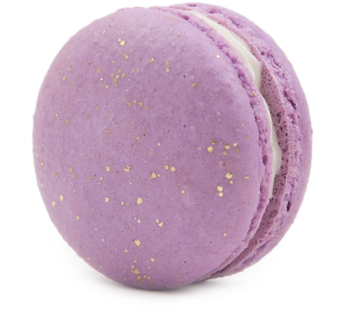 Purple Macaronwith Gold Specks