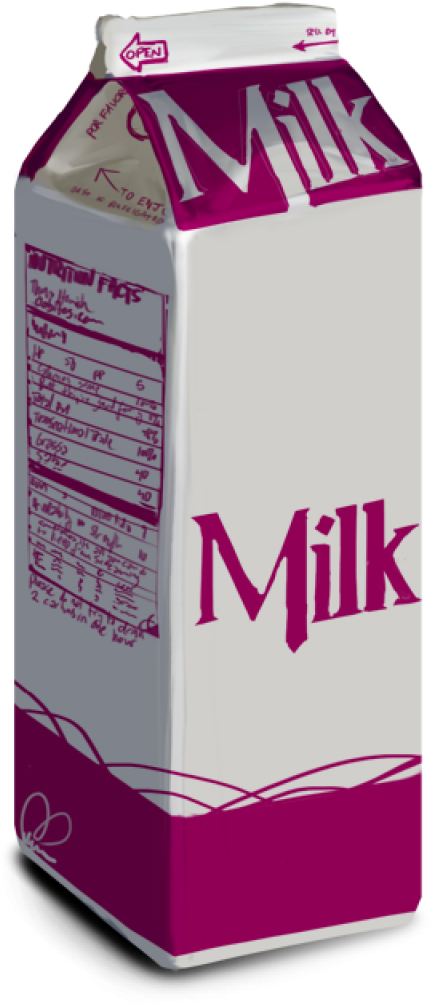 Purple Milk Carton Design