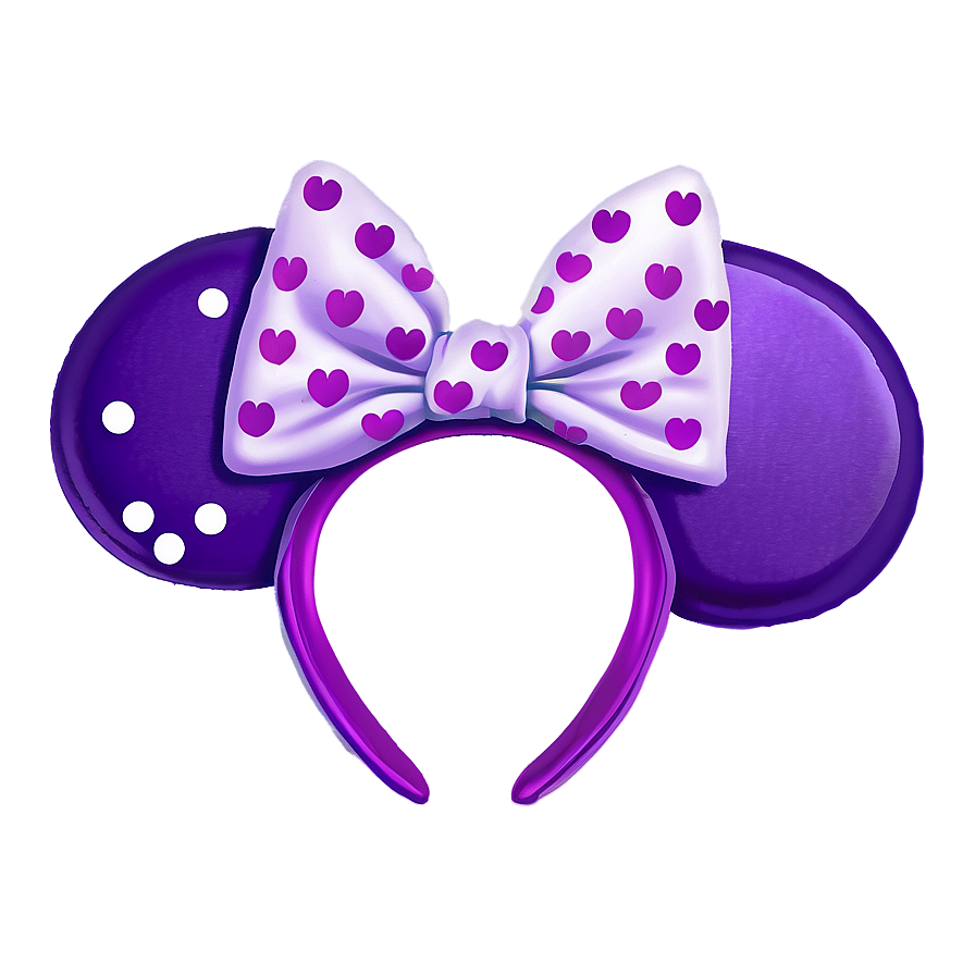 Purple Minnie Mouse Ears Png Wms82