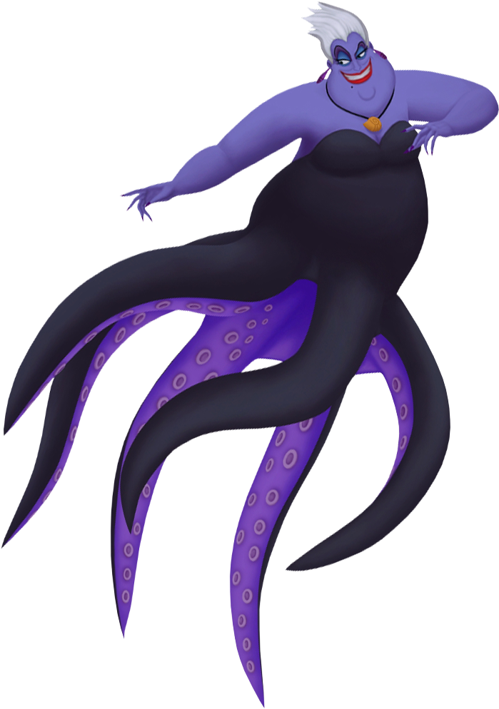 Purple Octopus Mermaid Clipart