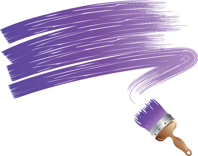 Purple Paint Brush Stroke Vector