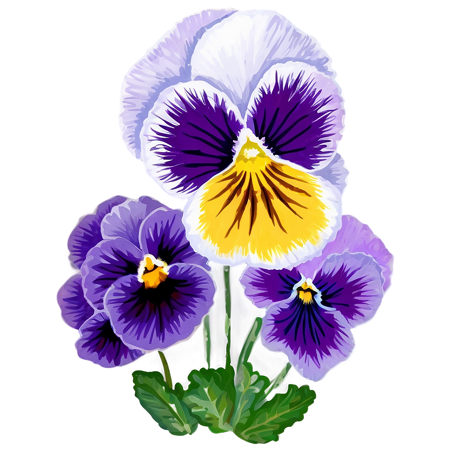 Purple Pansy Png Nld