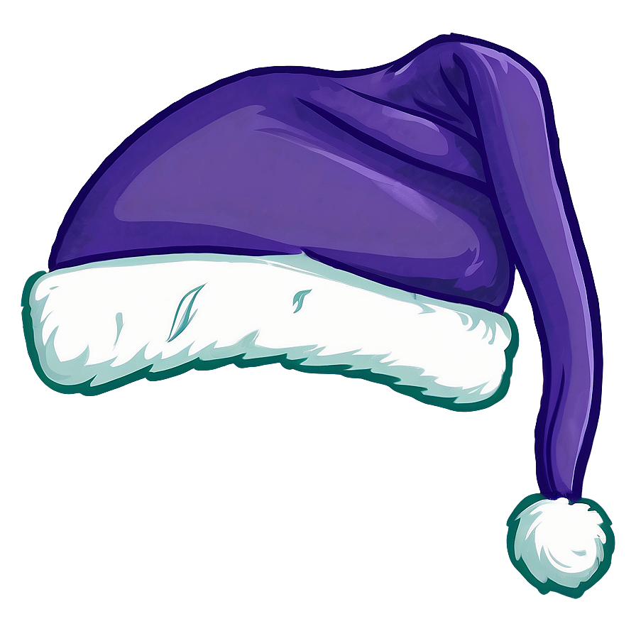 Purple Santa Hat Vector Png Dts