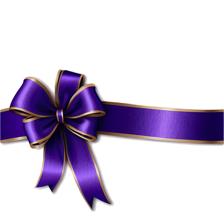 Purple Satin Ribbon Border Png 06262024