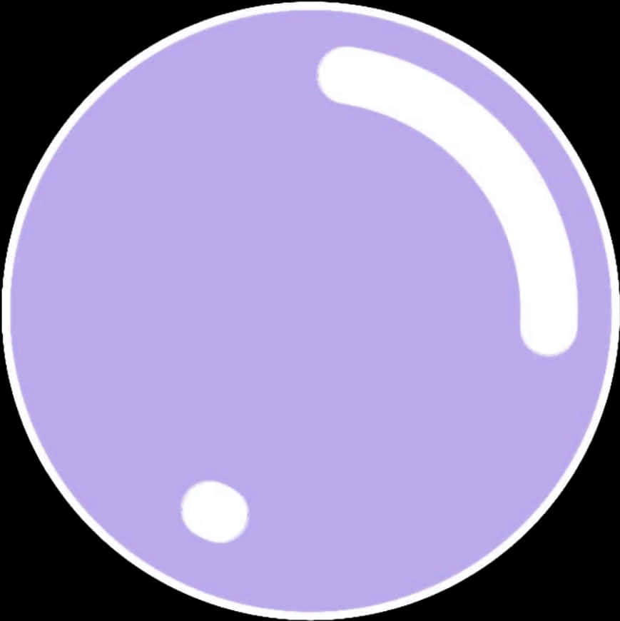 Purple Simple Bubble Graphic