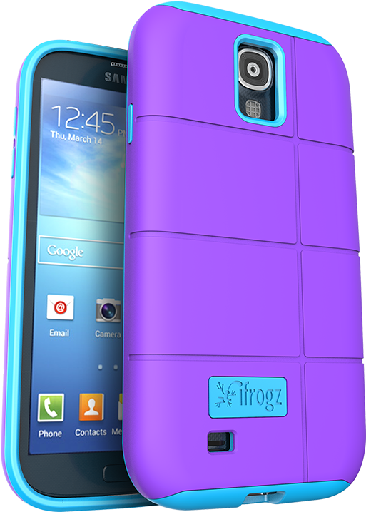 Purple Smartphone With Case