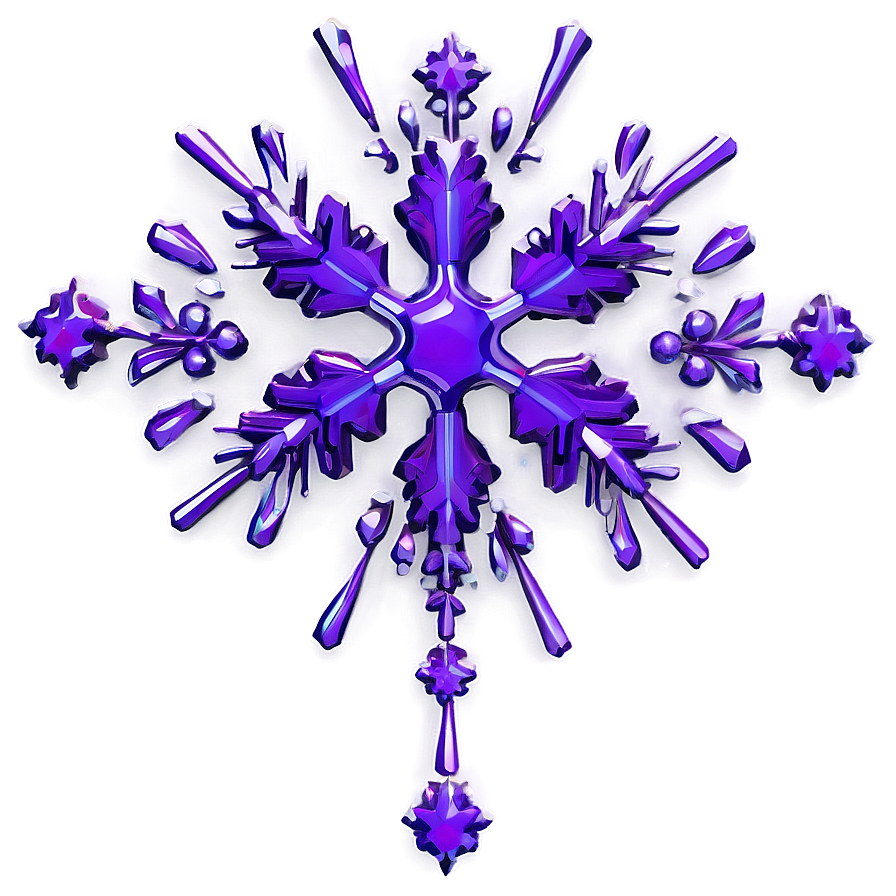 Purple Snowflake Png Mnj