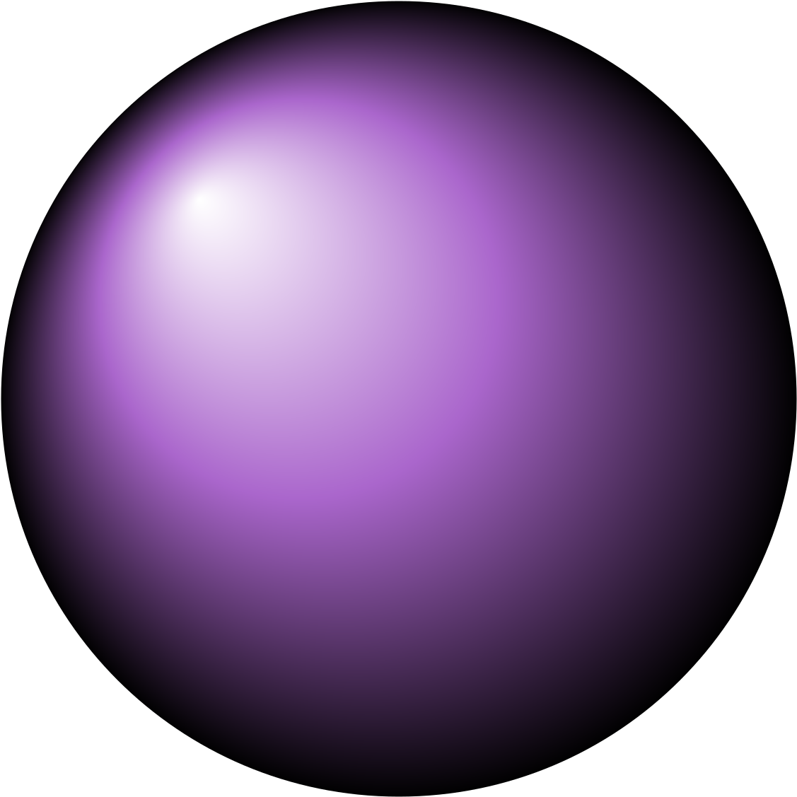 Purple Sphere Shading Gradient