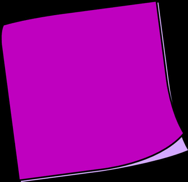 Purple Sticky Note Vector