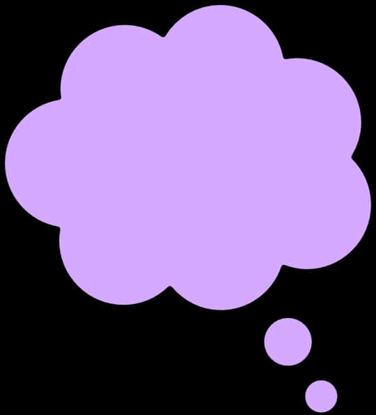 Purple Thought Bubble Graphic