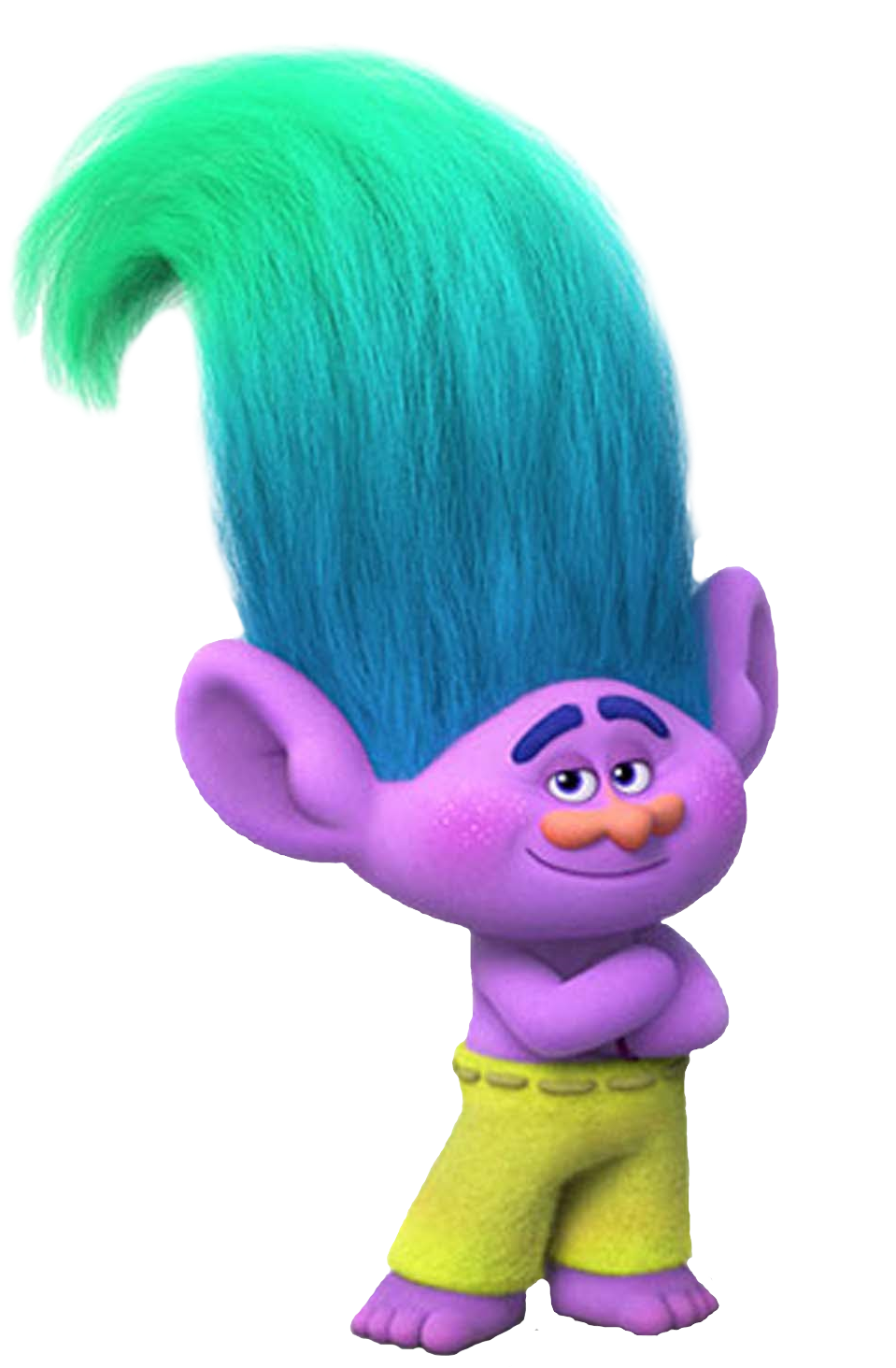 Purple Trollwith Green Hair