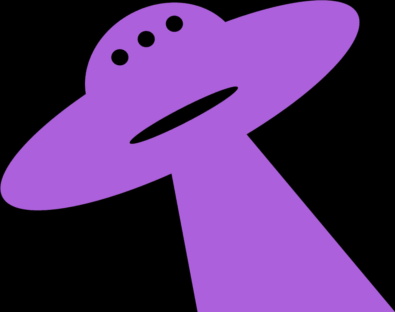 Purple U F O Icon