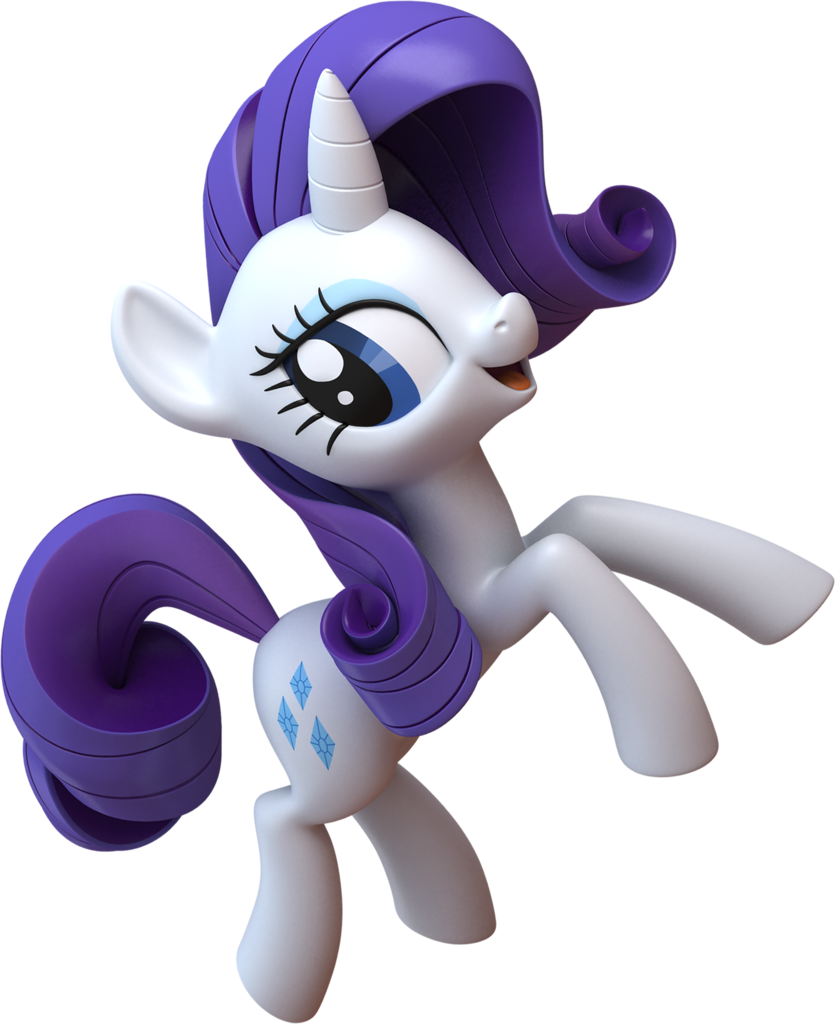 Purple Unicorn Cartoon Character