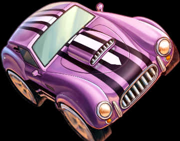 Purple Vintage Sports Car Illustration