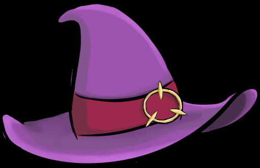 Purple Witch Hat Cartoon